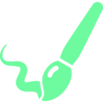 Brush drawing illustration branding