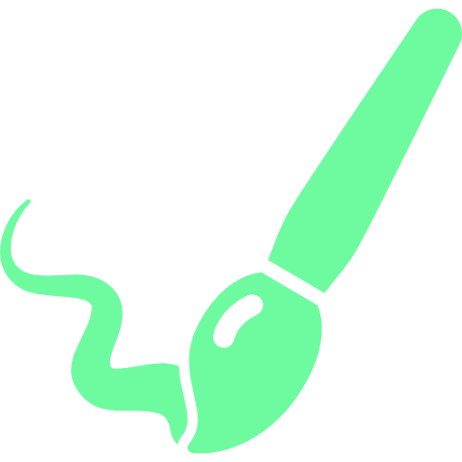 Brush drawing illustration branding