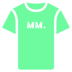T-shirt illustration with logo, branding